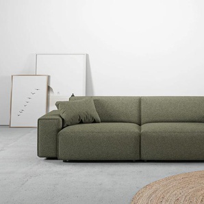 Big-Sofa ANDAS Glimminge Sofas Gr. B/H/T: 254 cm x 71 cm x 101 cm, Bouclé, grün XXL Sofas