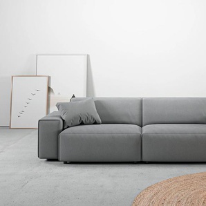 Big-Sofa ANDAS Glimminge Sofas Gr. B/H/T: 254 cm x 71 cm x 101 cm, Easy care, grau XXL Sofas