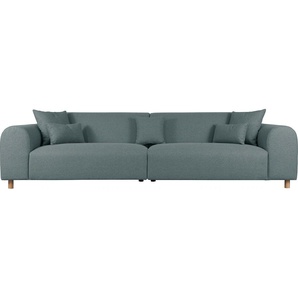 Big-Sofa ANDAS Svennis Sofas Gr. B/H/T: 314 cm x 83 cm x 98 cm, Struktur, blau (petrol) XXL Sofas
