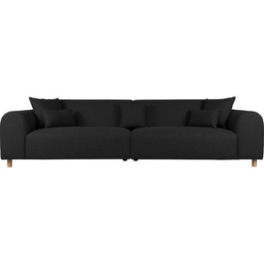 Big-Sofa ANDAS Svennis Sofas Gr. B/H/T: 314 cm x 83 cm x 98 cm, Struktur, grau (anthrazit) XXL Sofas