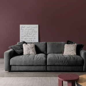 Big-Sofa BETYPE Be Comfy Sofas Gr. B/H/T: 264 cm x 84 cm x 126 cm, Breitcord, 264 cm x 126 cm (B x T), mit Sitztiefenverstellung, schwarz (jet black) XXL Sofas legerer Sitzkomfort, wahlweise mit manueller Sitztiefenverstellung