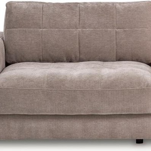Big-Sofa BETYPE Be Comfy Sofas Gr. B/H/T: 264 cm x 84 cm x 126 cm, Breitcord, 264 cm x 126 cm (B x T), mit Sitztiefenverstellung, silberfarben (silver lining) XXL Sofas