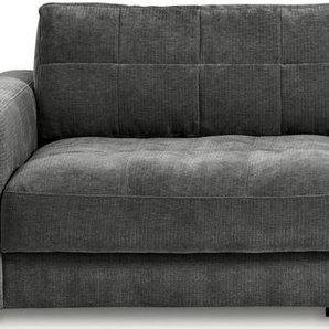 Big-Sofa BETYPE Be Comfy Sofas Gr. B/H/T: 264 cm x 84 cm x 126 cm, Breitcord, 264 cm x 126 cm (B x T), ohne Sitztiefenverstellung, schwarz (jet black) XXL Sofas legerer Sitzkomfort, wahlweise mit manueller Sitztiefenverstellung