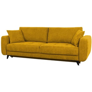 Big Sofa Brooklawn Gelb/Senfgelb Webstoff Liad 241 x 91 x 113cm Modern