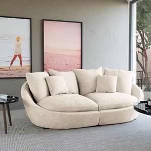Big-Sofa CARTAYA Beige Webstoff Gilah 237cm Skandi