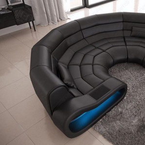 Big Sofa Concept Ledersofa mit Beleuchtung