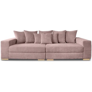 Big-Sofa GEPADE Adrian Sofas Gr. B/H/T: 275 cm x 93 cm x 100 cm, Cord, gleichschenklig, rosa (altrosa) XXL Sofas