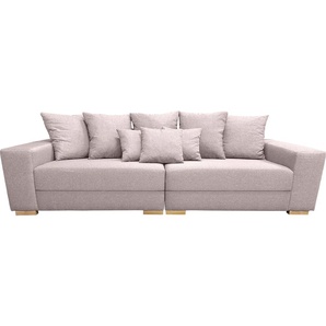 Big-Sofa GEPADE Adrian Sofas Gr. B/H/T: 275 cm x 93 cm x 100 cm, Flachgewebe, gleichschenklig, braun (hellbraun) XXL Sofas