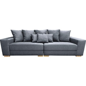 Big-Sofa GEPADE Adrian Sofas Gr. B/H/T: 275 cm x 93 cm x 100 cm, Flachgewebe, gleichschenklig, grau (anthrazit) XXL Sofas