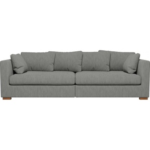 Big-Sofa GUIDO MARIA KRETSCHMER HOME&LIVING Arles Sofas Gr. B/H/T: 266 cm x 80 cm x 113 cm, Flachgewebe, grau (grey) XXL Sofas extra tiefe Sitzfläche, in diversen Stoffqualitäten