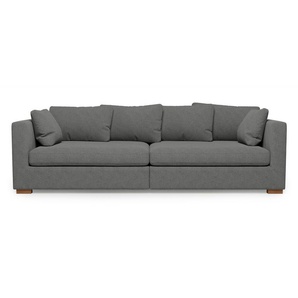 Big-Sofa GUIDO MARIA KRETSCHMER HOME&LIVING Arles Sofas Gr. B/H/T: 266 cm x 80 cm x 113 cm, Webstoff, grau (grey) XXL Sofas extra tiefe Sitzfläche, in diversen Stoffqualitäten