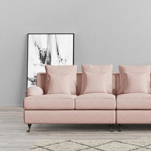Big-Sofa GUIDO MARIA KRETSCHMER HOME&LIVING NORIN Sofas Gr. B/H/T: 289 cm x 92 cm x 105 cm, Bouclé, rosa XXL Sofas