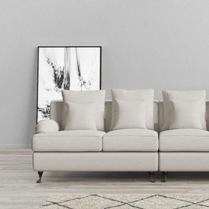 Big-Sofa GUIDO MARIA KRETSCHMER HOME&LIVING NORIN Sofas Gr. B/H/T: 289 cm x 92 cm x 105 cm, Flachgewebe, beige (creme) XXL Sofas