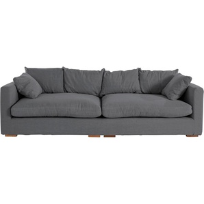 Big-Sofa GUIDO MARIA KRETSCHMER HOME&LIVING Pantin Sofas Gr. B/H/T: 266 cm x 80 cm x 113 cm, Struktur, grau (anthrazit) XXL Sofas