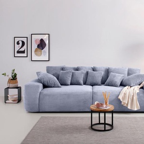 Big-Sofa HOME AFFAIRE Glamour Sofas Gr. B/H/T: 302 cm x 85 cm x 137 cm, Cord, grau XXL Sofas