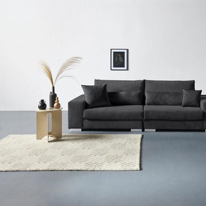 Big-Sofa HOME AFFAIRE Vasco Sofas Gr. B/H/T: 277 cm x 88 cm x 107 cm, Cord, grau (anthrazit) XXL Sofas