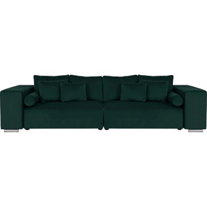 Big-Sofa INOSIGN Aliya Sofas Gr. B/H/T: 290 cm x 80 cm x 110 cm, Samtoptik, blau (petrol) XXL Sofas