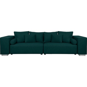 Big-Sofa INOSIGN Aliya Sofas Gr. B/H/T: 290 cm x 80 cm x 110 cm, Struktur, blau (petrol) XXL Sofas