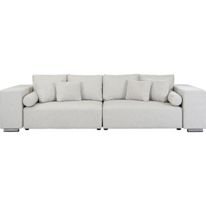 Big-Sofa INOSIGN Aliya Sofas Gr. B/H/T: 290 cm x 80 cm x 110 cm, Struktur fein, beige (creme) XXL Sofas