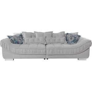 Big-Sofa INOSIGN Diwan Sofas Gr. B/H/T: 300 cm x 68 cm x 119 cm, Struktur fein, silberfarben (silber) XXL Sofas