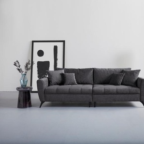 Big-Sofa INOSIGN Lörby Sofas Gr. B/H/T: 264 cm x 90 cm x 107 cm, Aqua Clean Pascha, Aqua Clean Pascha, grau (anthrazit) XXL Sofas