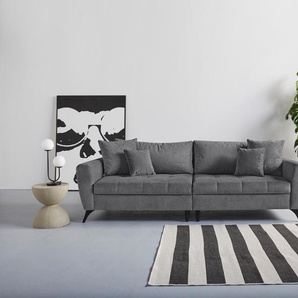Big-Sofa INOSIGN Lörby Sofas Gr. B/H/T: 264 cm x 90 cm x 107 cm, Feincord, Feincord, grau (anthrazit) XXL Sofas
