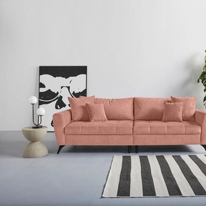 Big-Sofa INOSIGN Lörby Sofas Gr. B/H/T: 264 cm x 90 cm x 107 cm, Feincord, Feincord, rosa (flamingo) XXL Sofas