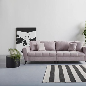 Big-Sofa INOSIGN Lörby Sofas Gr. B/H/T: 264 cm x 90 cm x 107 cm, Lu x us-Microfaser weich, Lu x us Microfaser weich, rosa (flamingo) XXL Sofas