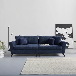 Big-Sofa INOSIGN Lörby Sofas Gr. B/H/T: 264 cm x 90 cm x 107 cm, Struktur weich, Struktur weich, blau (dunkelblau) XXL Sofas