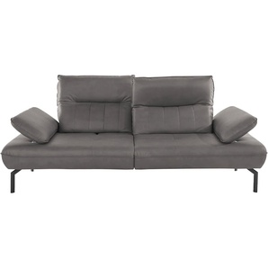 Big-Sofa INOSIGN Marino Sofas Gr. B/H/T: 226 cm x 96 cm x 107 cm, Luxus-Microfaser Lederoptik, Mit Armfunktion, Rückenfunktion und Sitztiefenverstellung, blau (petrol) XXL Sofas Armteil- und Rückenverstellung, wahlweise mit Sitztiefenverstellung