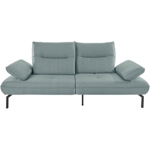 Big-Sofa INOSIGN Marino Sofas Gr. B/H/T: 226 cm x 96 cm x 107 cm, Struktur fein, Mit Armfunktion und Rückenfunktion, grün (mint) XXL Sofas