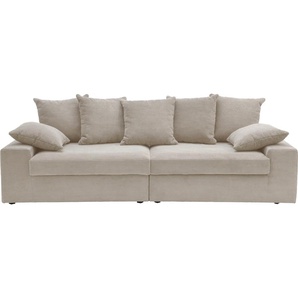 Big-Sofa INOSIGN Sassari Sofas Gr. B/H/T: 250 cm x 76 cm x 103 cm, Cord, Big-Sofa 2-Sitzer-2-Sitzer, beige XXL Sofas