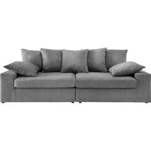 Big-Sofa INOSIGN Sassari Sofas Gr. B/H/T: 250 cm x 76 cm x 103 cm, Struktur, Big-Sofa 2-Sitzer-2-Sitzer, grau XXL Sofas