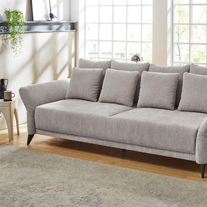 Big-Sofa JOCKENHÖFER GRUPPE Schenna Sofas Gr. B/T: 223 cm x 115 cm, grau XXL Sofas verstellb.Armlehnen,Federkernpolsterung,8 Kissen,frei im Raum stellbar