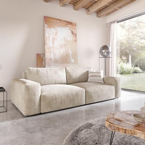 Big-Sofa Lanzo XL 270x130 cm Cord Beige, Big Sofas