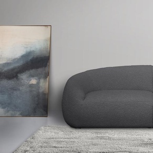 Big-Sofa LEGER HOME BY LENA GERCKE Yani Sofas Gr. B/H/T: 240 cm x 81 cm x 100 cm, Bouclé, grau (dunkelgrau) XXL Sofas