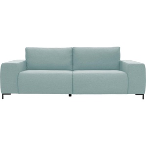 Big-Sofa LOOKS BY WOLFGANG JOOP Looks VI Sofas Gr. B/H/T: 242 cm x 87 cm x 88 cm, Struktur fein, blau (eisblau) XXL Sofas
