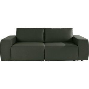 Big-Sofa LOOKS BY WOLFGANG JOOP LooksII Sofas Gr. B/H/T: 242 cm x 87 cm x 89 cm, Struktur fein, grün XXL Sofas geradlinig und komfortabel