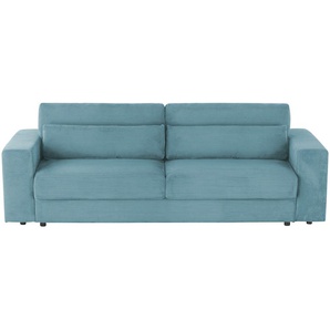 Big Sofa mit Schlaffunktion  Branna ¦ türkis/petrol ¦ Maße (cm): B: 250 H: 101 T: 105.0