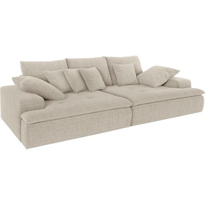 Big-Sofa MR. COUCH Haiti Sofas Gr. B/H/T: 260 cm x 85 cm x 142 cm, Aqua Clean Pascha, Ohne Funktion, beige (natur) XXL Sofas