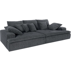 Big-Sofa MR. COUCH Haiti Sofas Gr. B/H/T: 260 cm x 85 cm x 142 cm, Aqua Clean Pascha, Ohne Funktion, blau (blaugrau) XXL Sofas