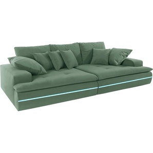 Big-Sofa MR. COUCH Haiti Sofas Gr. B/H/T: 260 cm x 85 cm x 142 cm, Aqua Clean Prestige, Mit Kaltschaum-mit RGB, grün (mint) XXL Sofas