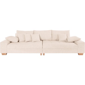 Big-Sofa MR. COUCH Nikita Sofas Gr. B/H/T: 300 cm x 86 cm x 118 cm, Aqua Clean Pascha, Mit Kaltschaum, beige (natur) XXL Sofas