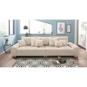 Big-Sofa MR. COUCH Nikita Sofas Gr. B/H/T: 300 cm x 86 cm x 118 cm, Aqua Clean Pascha, ohne Kaltschaum, beige (natur) XXL Sofas