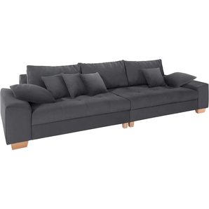 Big-Sofa MR. COUCH Nikita Sofas Gr. B/H/T: 300 cm x 86 cm x 118 cm, Aqua Clean Prestige, ohne Kaltschaum, grau (stone) XXL Sofas