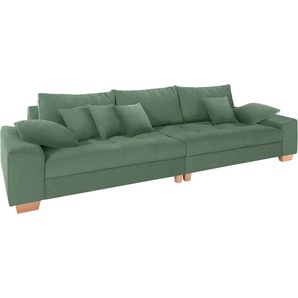 Big-Sofa MR. COUCH Nikita Sofas Gr. B/H/T: 300 cm x 86 cm x 118 cm, Aqua Clean Prestige, ohne Kaltschaum, grün (mint) XXL Sofas