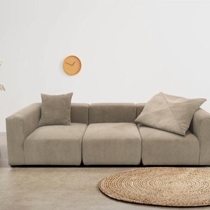 Big-Sofa RAUM.ID Gerrid Sofas Gr. B/H/T: 301 cm x 69 cm x 108 cm, Cord, braun (schlamm) XXL Sofas