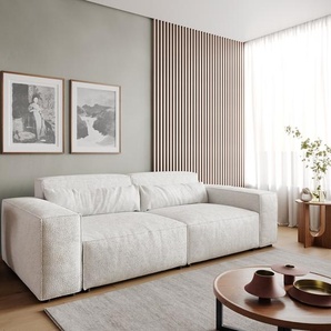 Big-Sofa Sirpio 230x95 cm Bouclé Creme-Weiß, Big Sofas