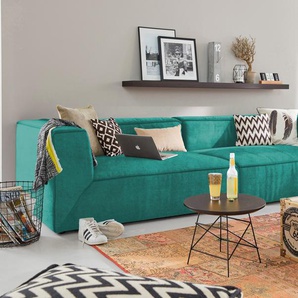Big-Sofa TOM TAILOR BIG CUBE Sofas Gr. B/H/T: 240 cm x 66 cm x 122 cm, Samtstoff TSV, ohne Sitztiefenverstellung, blau (pond tsv 616) XXL Sofas TOM TAILOR Big-Sofa BIG CUBE, in 3 Breiten, Tiefe 122 cm
