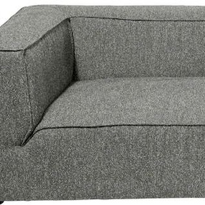 Big-Sofa TOM TAILOR HOME BIG CUBE Sofas Gr. B/H/T: 270 cm x 66 cm x 129 cm, Chenillestoff TSE, mit Sitztiefenverstellung, grau (mouse grey tse 29) XXL Sofas